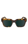 Paul Smith Kenley 52mm Rectangular Sunglasses In Havana