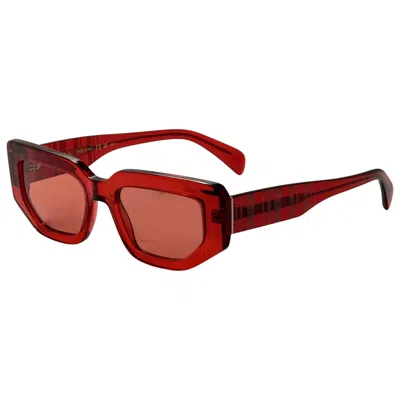 Paul Smith Kennet Unisex Sunglasses In Red