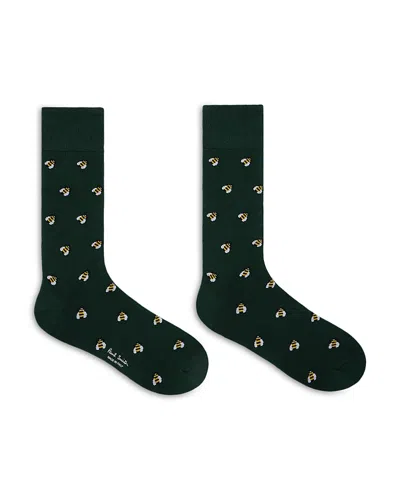 Paul Smith Kenneth Bee Socks In Green