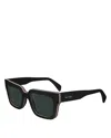 Paul Smith Kenton Square Sunglasses, 52mm In Black Multi-stripe