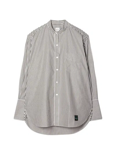Paul Smith Khaki Bengal Stripe Shirt In Gray