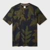 Paul Smith Khaki 'bohemia' Print T-shirt Brown