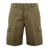 Paul Smith Khaki Cotton-linen Blend Bermuda Shorts In Green