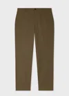 Paul Smith Slate Khaki Fine Cotton-twill Chinos Grey In Green