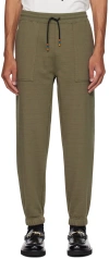 Paul Smith Khaki Drawstring Sweatpants In 63 Browns
