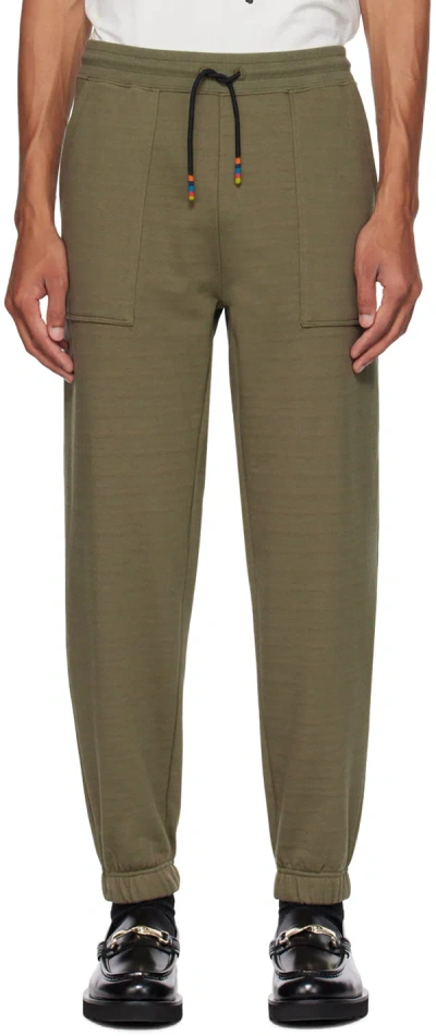 Paul Smith Khaki Drawstring Sweatpants In 63 Browns