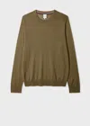 Paul Smith Khaki Merino Wool Sweater Brown In Green