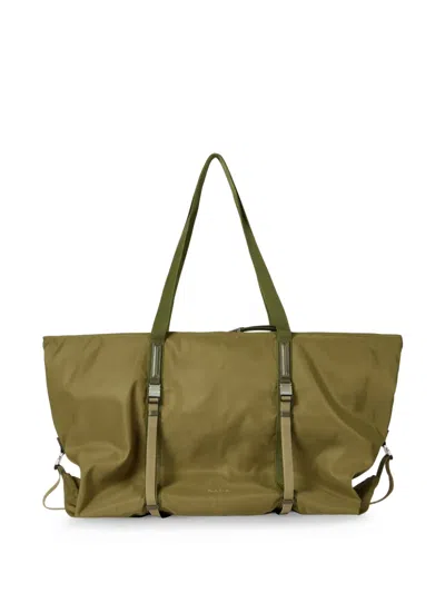 Paul Smith Khaki Recycled-polyamide Holdall In Green