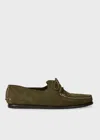 Paul Smith Khaki Suede 'truro' Shoes Brown In Green
