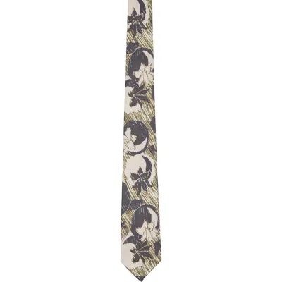 Paul Smith Khaki Vintage Fruit Tie In Multi