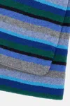 Paul Smith Striped-pattern Wool Scarf In Multi