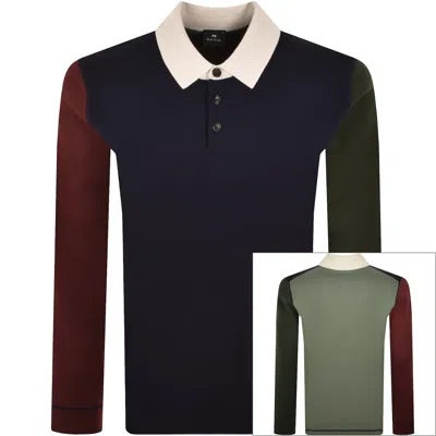 Paul Smith Knit Polo Dark Blue
