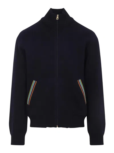 PAUL SMITH KNITTED BOMBER JACKET