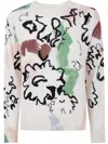 Paul Smith Women's Alpaca Wool-blend 'painters' Sweater White In White