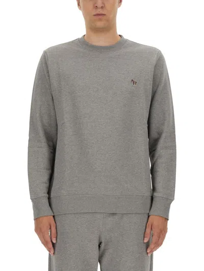 Paul Smith Logo Sweatshirt In Grey