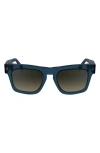 Paul Smith Kramer 51mm Rectangular Sunglasses In Blue