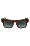 Paul Smith Kramer 51mm Rectangular Sunglasses In Brown