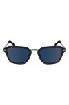 Paul Smith Men's Kean Acetate And Metal Rectangle Sunglasses In Black