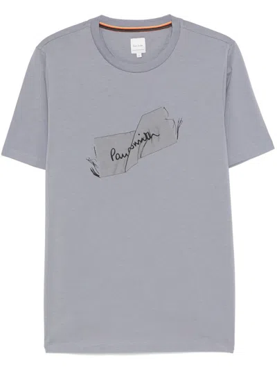 PAUL SMITH PAUL SMITH LABEL-PRINT T-SHIRT