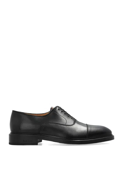 Paul Smith Bari Leather Oxford Shoes In Black
