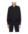 Paul Smith Lapel Zipper Casual Jacket In Black