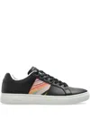 Paul Smith Women's Black Leather 'dusky Swirl' 'lapin' Trainers In Black