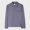 Paul Smith Lavender Overdyed Melange Wool Zip Jacket Purple In Purple
