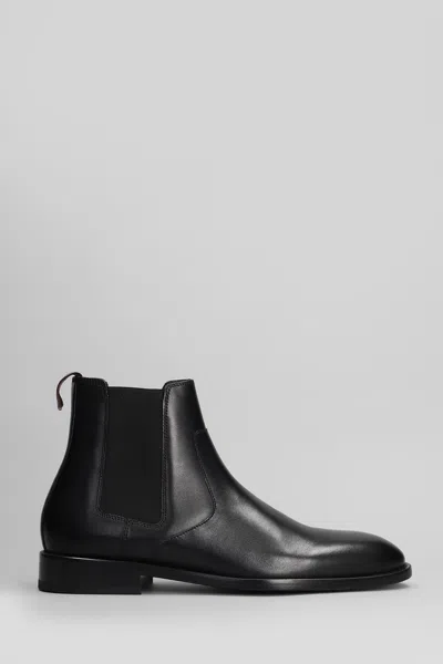 Paul Smith Lawson Ankle Boots In Black Leather