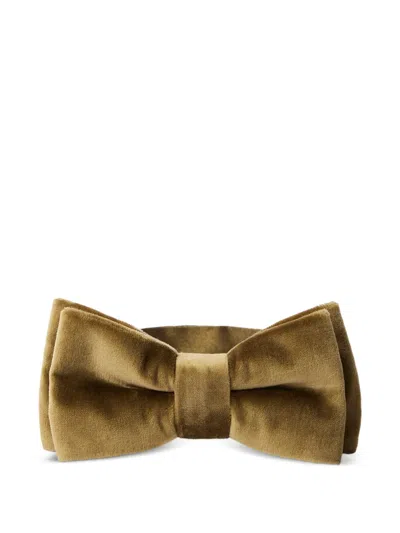 Paul Smith Layered Bow Tie In Brown