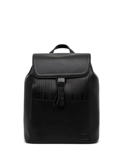 Paul Smith Leather Backpack In Black