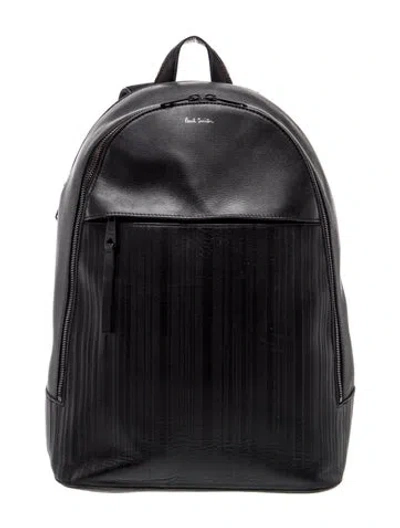Pre-owned Paul Smith Leather Backpack In Black