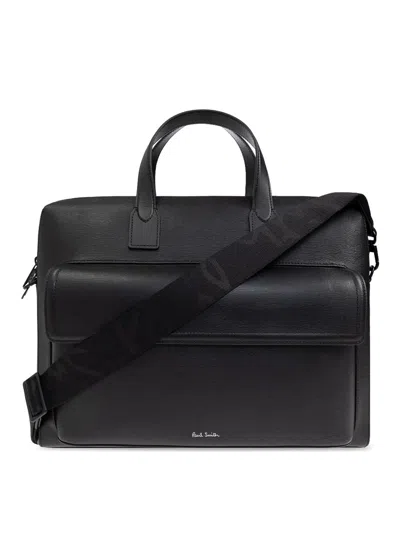 Paul Smith Leather Bag In Black