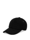 Paul Smith Leather Baseball Cap In Black