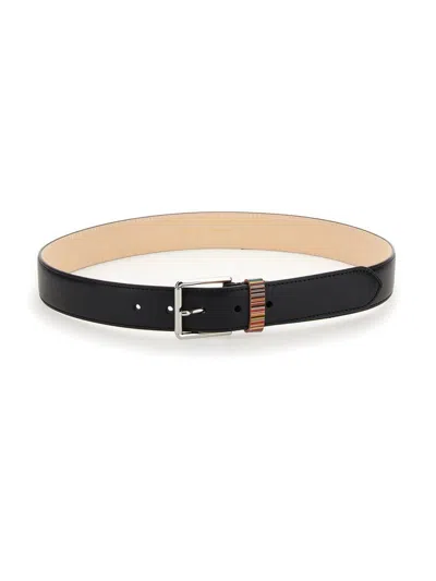 Paul Smith Men's Leather Belt In Black