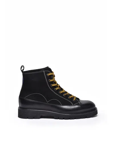 Paul Smith Leather Boot Rubber Sole - Black
