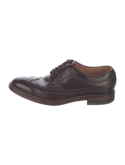 Pre-owned Paul Smith Leather Brogues In Purple