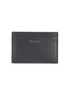 Paul Smith Men Card Holder With Logo In Gray
