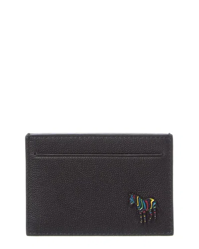 Paul Smith Leather Card Holder In Black