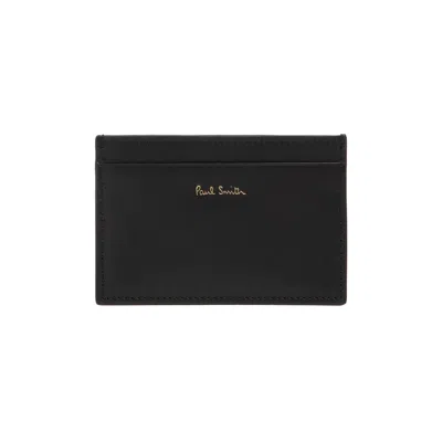 Paul Smith Leather Card Holder In Black
