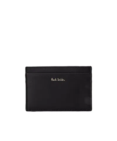 Paul Smith Leather Card Holder In Black