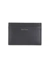 Paul Smith Signature Stripe Cardholder In Black