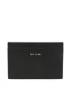 Paul Smith Leather Card Holder In Black