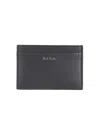 Paul Smith Signature Stripe Cardholder In Black