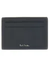 Paul Smith Men Leather Card Holder In Blue