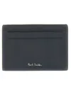 Paul Smith Men Leather Card Holder In Blue