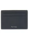 Paul Smith Men Leather Card Holder In Blue
