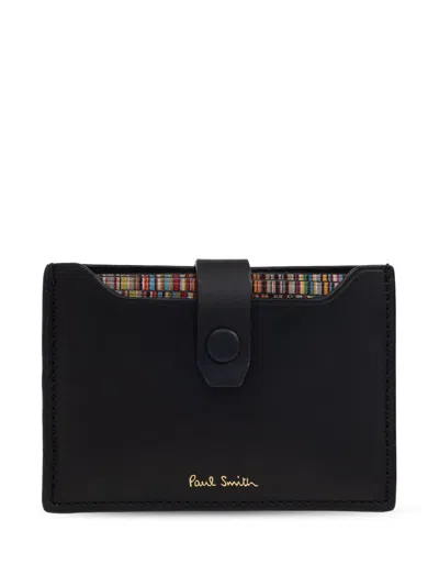Paul Smith Leather Cardholder In Black