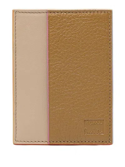 Paul Smith Leather Cardholder In Brown