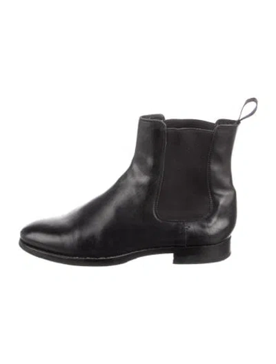 Pre-owned Paul Smith Leather Chelsea Boots In Black
