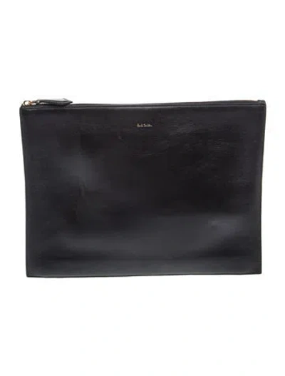 Pre-owned Paul Smith Leather Clutch In Black